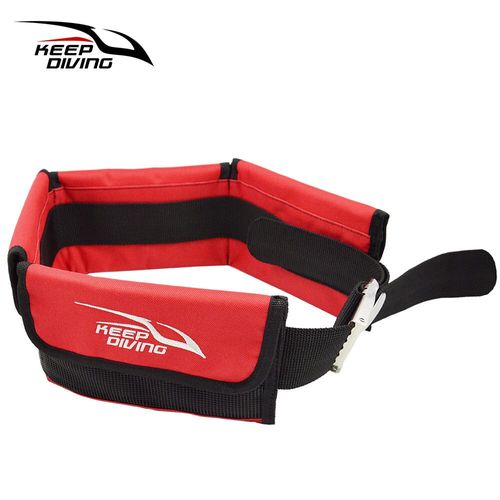 Ellep-Ceinture De Poids De Plongée Sous-Marine Réglable,Poche Avec Structure En Acier Inoxydable,Accessoires D'équipement De Plongée,1pc - Type Red
