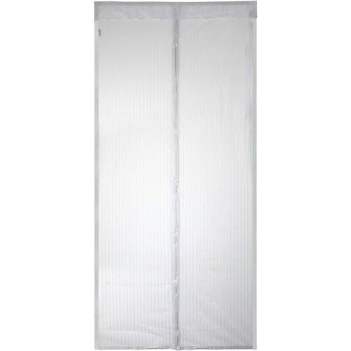 Moustiquaire de Porte Magnétique Fermeture Automatique Rideau Porte Anti insectes avec Aimants et Bande Adhesive Sans Perçage (100x220cm,Blanc)