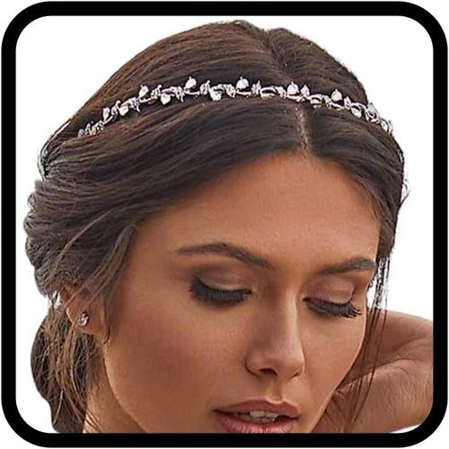 Serre-Tête En Strass Pour Femme - Accessoire De Mariage - Diadème De Mariage - Fleurs En Cristal