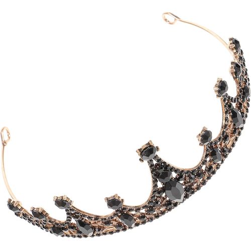 3 Pièces Couronne Noire Casque Gothique Accessoires De Robe De Mariée Reine Couronne Princesse Couronne De Princesse Couronne Rouge Décor Rétro Couronne De Mariée Élégante
