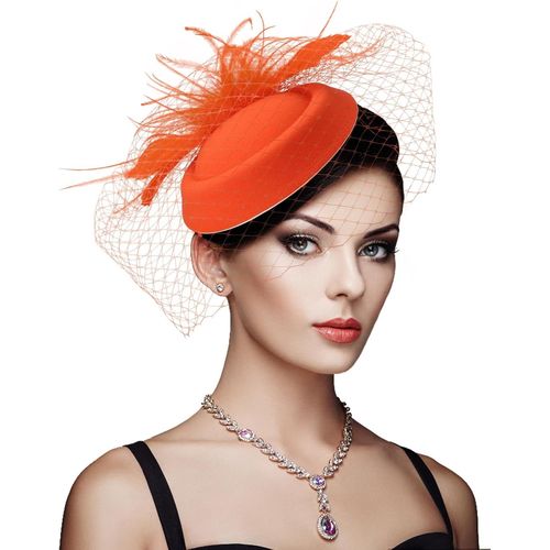 Fascinator Chapeau Plume Mariage Dames Day Bandeau Et Clip Cocktail Tea Party Chapeau Pour Fille Et Femmes.[K74]