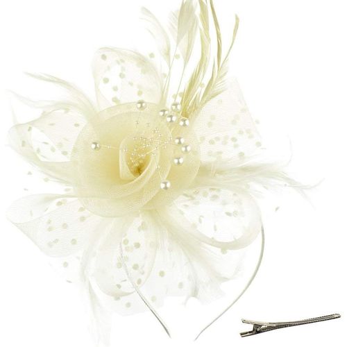 Fascinator Chapeau Plume Mariage Dames Day Bandeau Et Clip Cocktail Tea Party Chapeau Pour Fille Et Femmes.[K43]