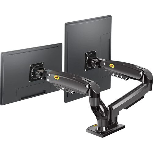 Double Support de Moniteur,Support Ecran PC pour écrans 17-27 Pouces,la Charge 2-9 kg VESA 75/100mm F160