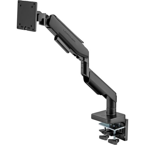Support Écran PC Bras Réglable|Max 49|Min 17|Poids Max 20 kg|Inclinaison +50°   -20°|Rotation 360°|Hauteur Réglable|VESA 75x75 mm 100x100 mm|Métal et Plastique|LC-EQ-A49B