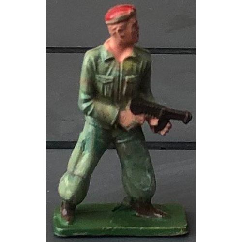 Figurine Starlux Parachutiste, Para, Militaria