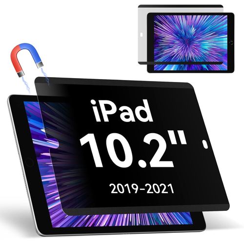 Filtre Confidentialité pour iPad 9/8/7 (10,2"" Modèle 2021/2020/2019),Amovible Protection Ecran pour iPad 9ème/8ème/7ème Génération,Magnétique Filtre Anti-Espion/Spy Anti Lumiere Bleue