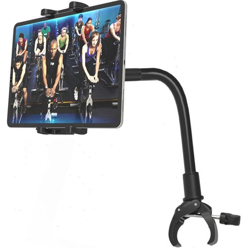 Support Tablette Vél Tapis De Course Pour 4-13"" Ipad Appareil,Universel Porte Tablette Avec Col De Cygne Pour Spin Elliptique Cyclisme Guidon,Pour Ipad Pro Air Mini,Samsung Tab,Kindle Fire