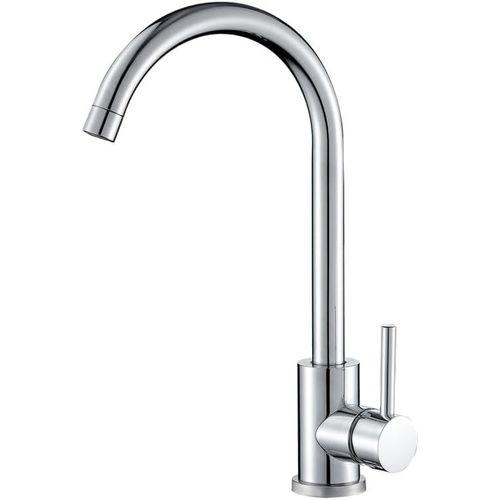 Robinet Cuisine Evier | Robinet Mitigeur 360° Swivel,Haute Pression,Economie d'Eau | Installation Facile et Rapide | Laiton,Acier Inoxydable,Chromé,Série Misisipi