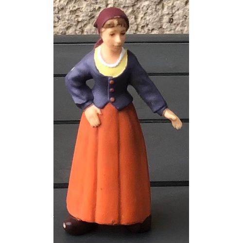 Figurine Fermière Papo 1999, Paysan, Paysanne, Ferme, Campagne
