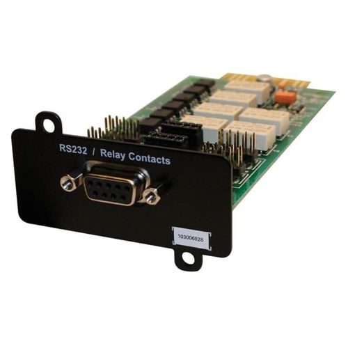 Eaton DB9 RS-232 Relay/Serial Interface Mini-Slot Card for 5PX G2, 9SX, and 9PX Lithium-ion UPS Systems - Carte de supervision distante - RS-232 - pour P/N: 9PX6KG2, 9PX6KIECG2, 9PX6KP1G2...