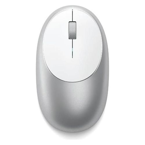 Satechi M1 - Souris - ergonomique - droitiers et gauchers - optique - 3 boutons - sans fil - Bluetooth 4.0 - argent