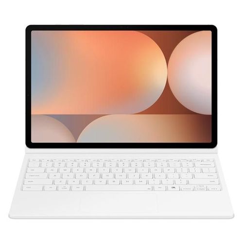 Samsung EF-DX825 - Clavier et étui (couverture de livre) - clé AI - avec pavé tactile - sans fil - POGO pin, Bluetooth - blanc clavier, blanc étui - pour Galaxy Tab S10+, Tab S9 FE+, Tab S9+