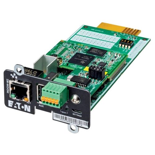 Eaton Cybersecure Gigabit Industrial Gateway Card for UPS and PDU, UL 2900-1 and IEC 62443-4-2 Certified - Carte de supervision distante - mini emplacement - pour P/N: 9PX6KG2, 9PX6KIECG2...