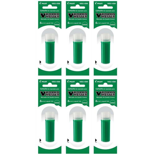 Pilot Lot De 6 Recharges Pour Marqueur V Board Master Vert