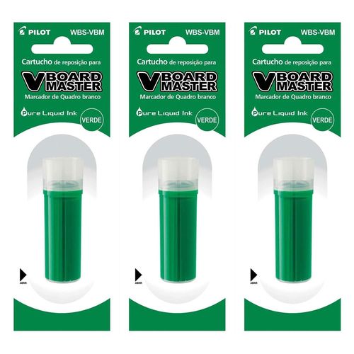 Pilot Lot De 3 Recharges Pour Marqueur V Board Master Vert
