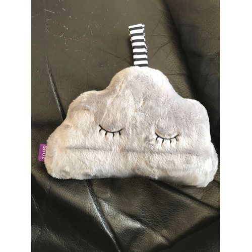 Doudou Peluche Nuage Gris 24cm Snüzcloud Aide Au Sommeil Pour Bébé Avec 4 Sons Apaisants Et 2 Options De Lumière Douce - Toucher Peluche Doux - Portable Et Élégant