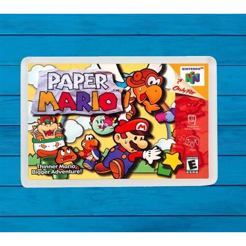 Magnet Aimant De Frigo En Plastique Paper Mario Nintendo 64