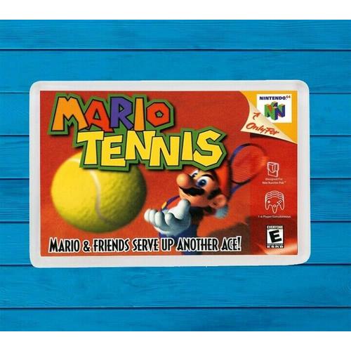 Magnet Aimant De Frigo En Plastique Mario Tennis Nintendo 64