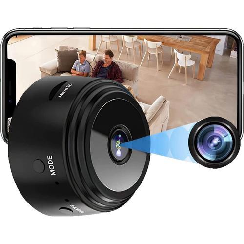Mini caméra Espion cachée HD 1080p sans Fil avec Vision Nocturne, détection  de Mouvement, caméra de Surveillance WiFi, caméra de Surveillance pour  intérieur et extérieur