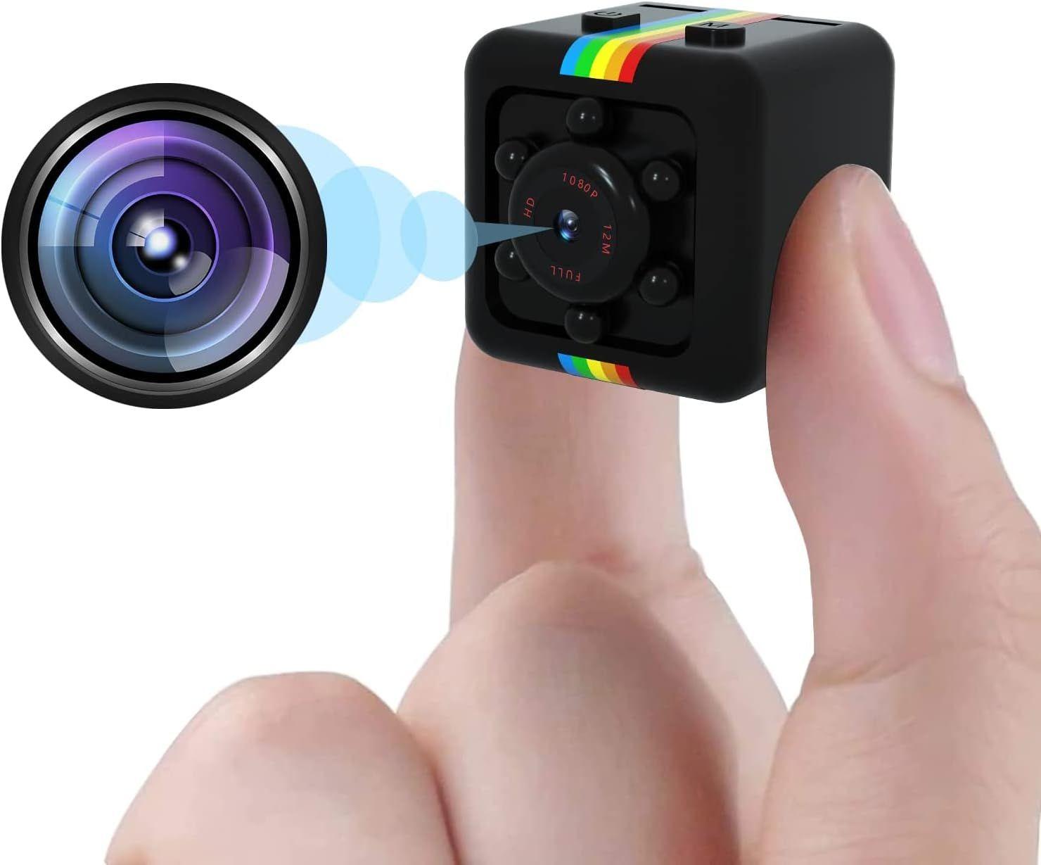 Mini Camera Espion Enregistreur, Full HD 1080P Spy Cam sans Fil Nanny Caméra  Cachée avec Détection de Mouvement et Vision Nocturne, Interieur/Exterieur  Micro Surveillance