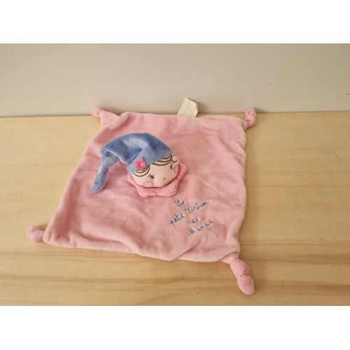 Doudou Fille Fée Lutin Bleu Rose Kimbaloo