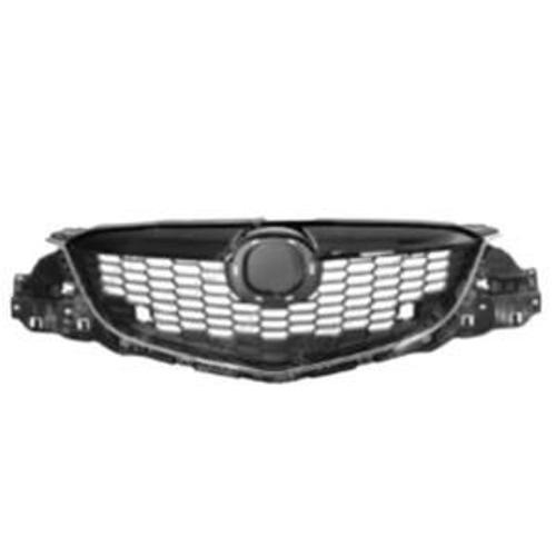 Grille De Radiateur Pour Mazda Cx-5 I, 2012-2014, Noire, Moulure Chromé, Neuve