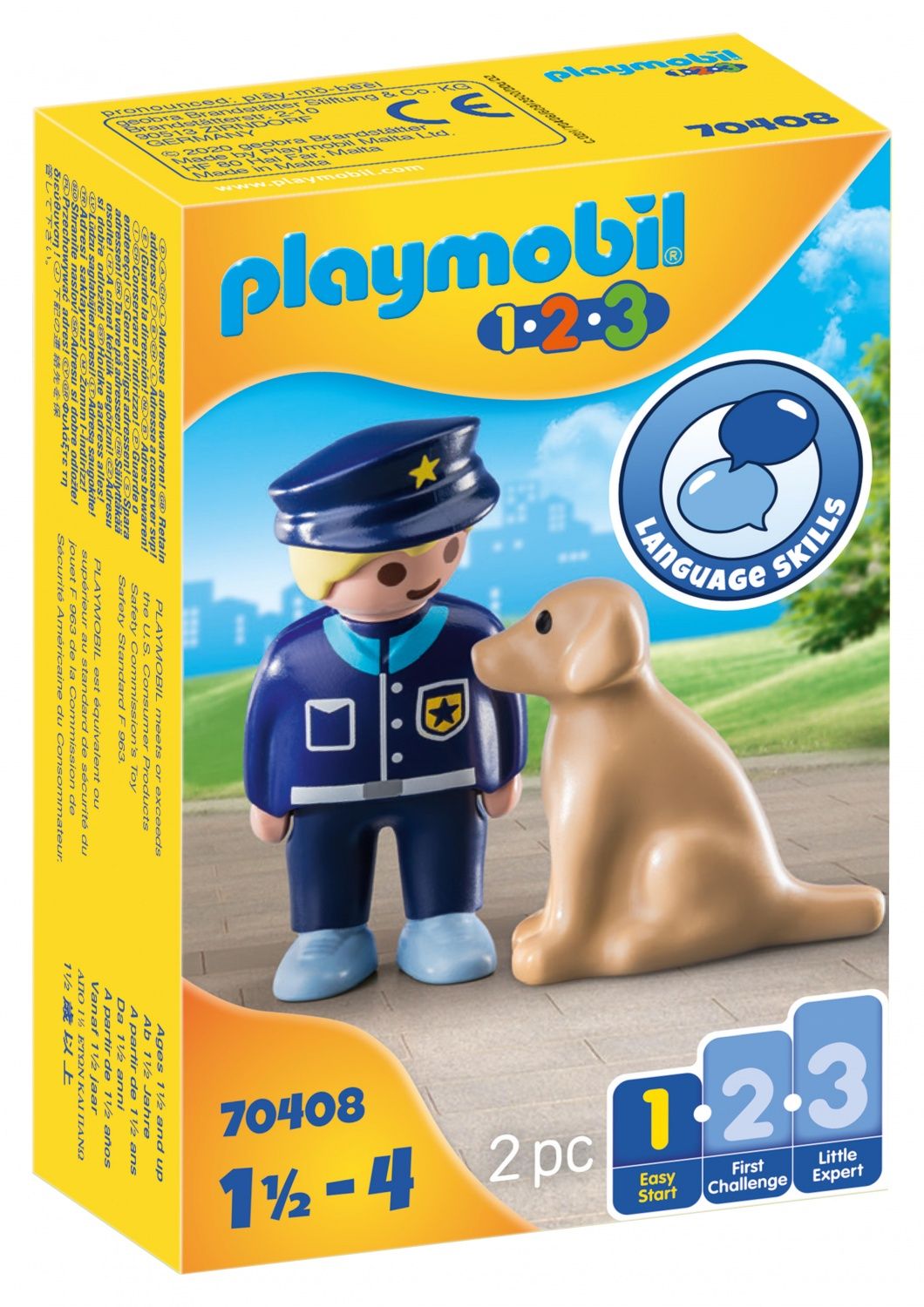 Playmobil 70408 - Policier Avec Chien
