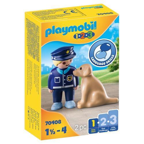 Playmobil 70408 - Policier Avec Chien