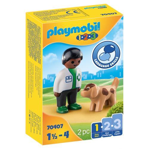 Playmobil 70407 - Vétérinaire Avec Chien