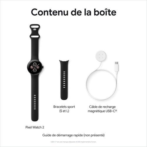 Montre connectée Google Pixel Watch 2 Boîtier en aluminium Noir Mat – TECIN  HOLDING