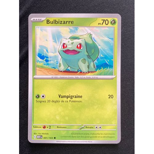 (2125) Bulbizarre 1/165 Pokemon 