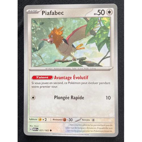 (2137) Piafabec 21/165 Pokemon 