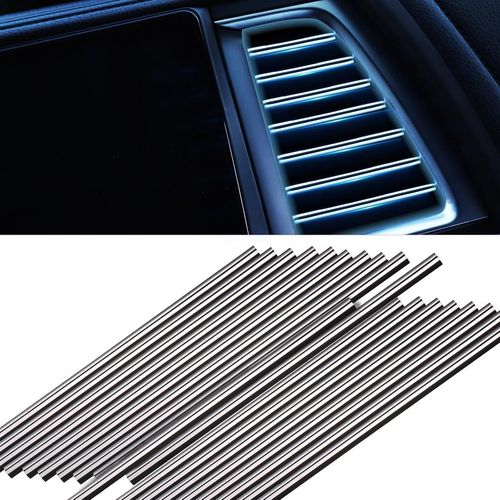 Ershi-Bande Décorative Voiture, 30pc Décoration De Sortie D¿Air De Voiture, 20cm Accessoires Voiture Intérieur Diy, Garniture Voit[4