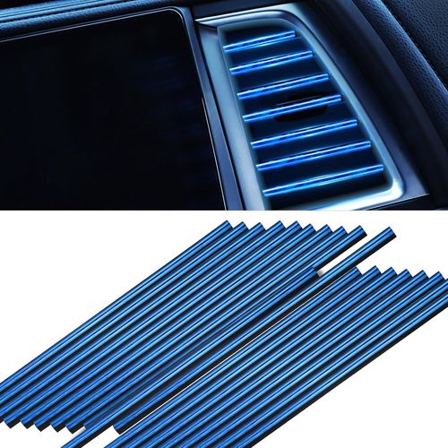 Ershi-Bande Décorative Voiture, 30pc Décoration De Sortie D`Air De Voiture, 20cm Accessoires Voiture Intérieur Diy, Garniture Voit[4
