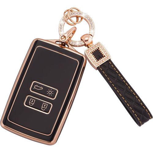 Ershi-Coque De Clé Pour Voiture Pour Clio Megane Koleos Kadjar Talisman Captur Espace Dacia Duster Tpu 4 Boutons Coque Clé Télécom[3