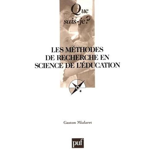 Méthodes De Recherche En Science De L'éducation