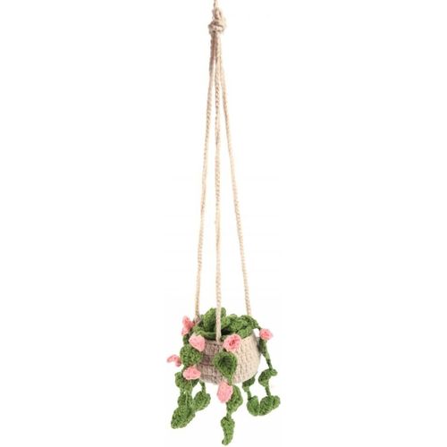 Ershi-Ornement Suspendu De Voiture,Décoration De Rétroviseur De Voiture Au Crochet De Plantes Pour La Décoration De La Maison De R[5