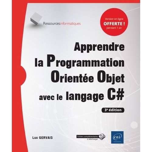 Apprendre La Programmation Orientée Objet Avec Le Langage C#