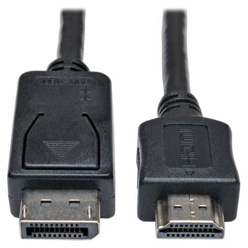 Eaton Tripp Lite Series DisplayPort to HDMI Adapter Cable (M/M), 6 ft. (1.8 m) - Câble adaptateur - DisplayPort mâle pour HDMI mâle - 1.8 m - noir