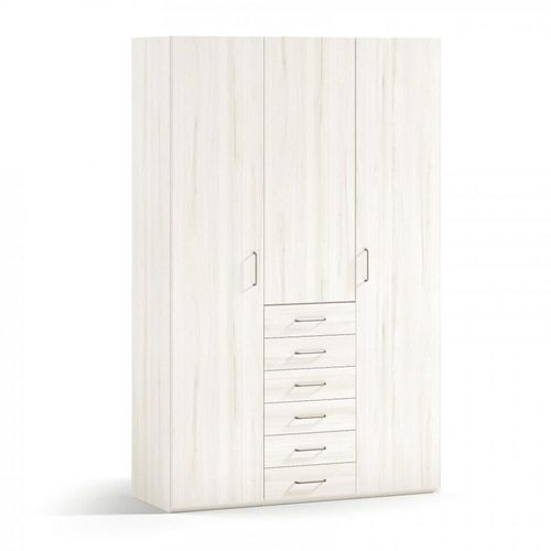 Armoire 3 Portes 6 Tiroirs 148,1 X 57,5 X 220 Cm