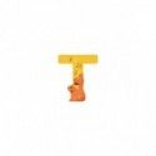 Lettre Bois T Jaune L'alphabet - Moulin Roty