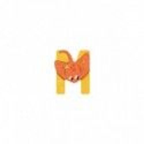 Lettre Bois M Jaune L'alphabet - Moulin Roty