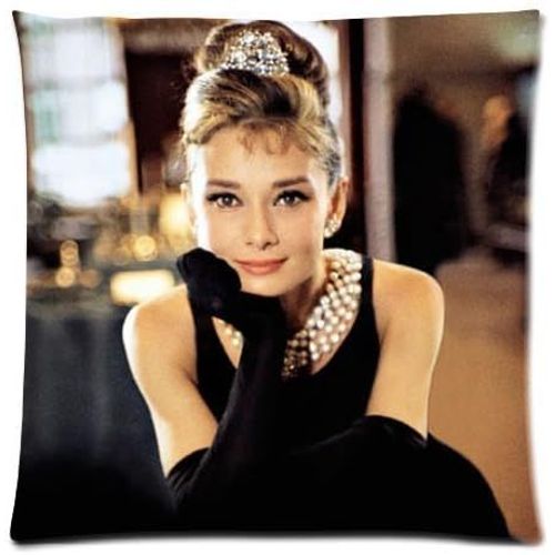 Housse De Coussin Sexy Audrey Hepburn 98031, Taie D'oreiller Douce, Décorative Pour Canapé, Maison, 18x18 Pouces