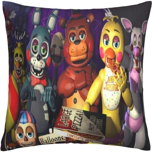 Housses De Coussin Douces, Taies D'oreiller Décoratives Five Nights At Freddy's, Grandes Taies D'oreiller Carrées Lavables Pour Salon, Canapé, Chambre À Coucher, Maison, Voiture