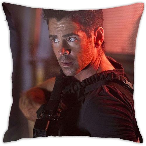 Colin Farrell Housses De Coussin Taies D'oreiller Housse De Coussin Douce Coussin Décoratif Canapé Voiture Taie D'oreiller Carrée Pour La Décoration De Lit À La Maison (18x18 Pouces)
