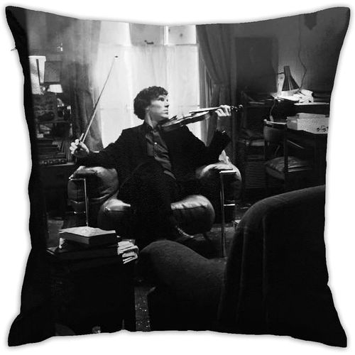 Benedict Cumberbatch Housse De Coussin En Polyester Doux Et Décoratif Carré Pour Salon, Canapé, Chambre À Coucher, Voiture