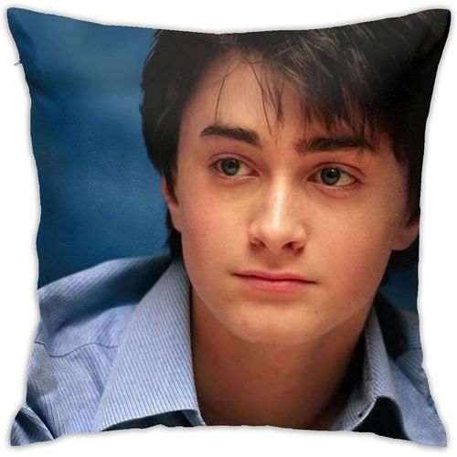 Daniel Radcliffe Housses De Coussin Harry En Polyester Doux Décoratif Carré - Housse De Coussin De Luxe Pour Salon, Canapé, Chambre À Coucher, Voiture