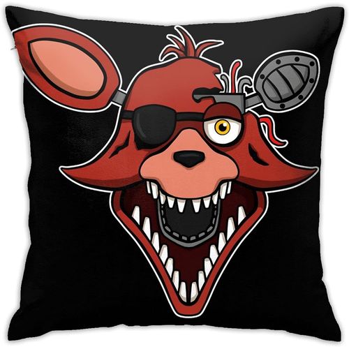 Fnaf Coussins Carrés En Peluche Foxy, Housses De Coussin Décoratives, Taies D'oreiller Douces, Taies D'oreiller Confortables Pour Salon, Chambre À Coucher, Canapé, Lit