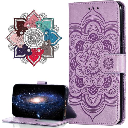 Cuir Premium Coque Pour Nokia 1.3, [Stand Support] [Porte-Cartes De Credit] [Fermeture Magnetique] Portefeuille Etui Housse Pour Nokia 1.3. Ld Mandala Purple