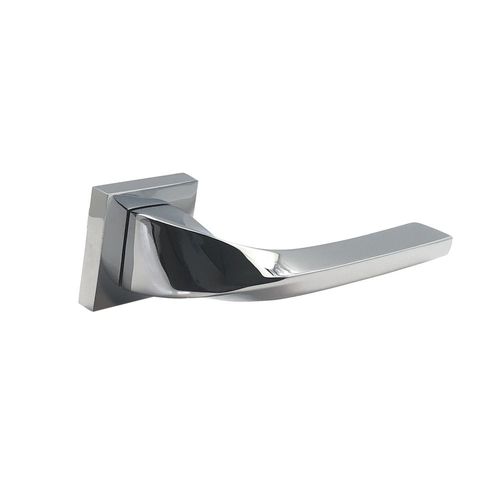 Poignée de porte design finition aspect chromé brillant Angela - KATCHMEE